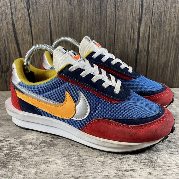 Sacai x Nike LDWaffle Varsity Blue Red BV0073-400 GS Boys Size 3Y